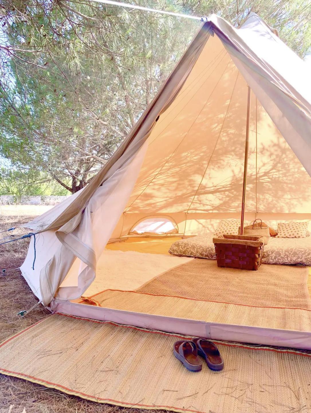 Glamping On Organic Yoga Farm With Natural Swimming Pool Near Beach Moncarapacho Dış mekan fotoğraf