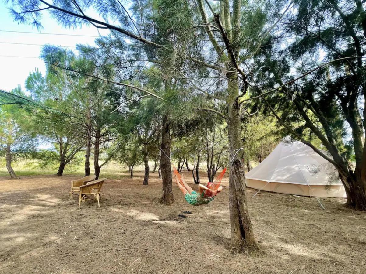 Glamping On Organic Yoga Farm With Natural Swimming Pool Near Beach Moncarapacho Dış mekan fotoğraf