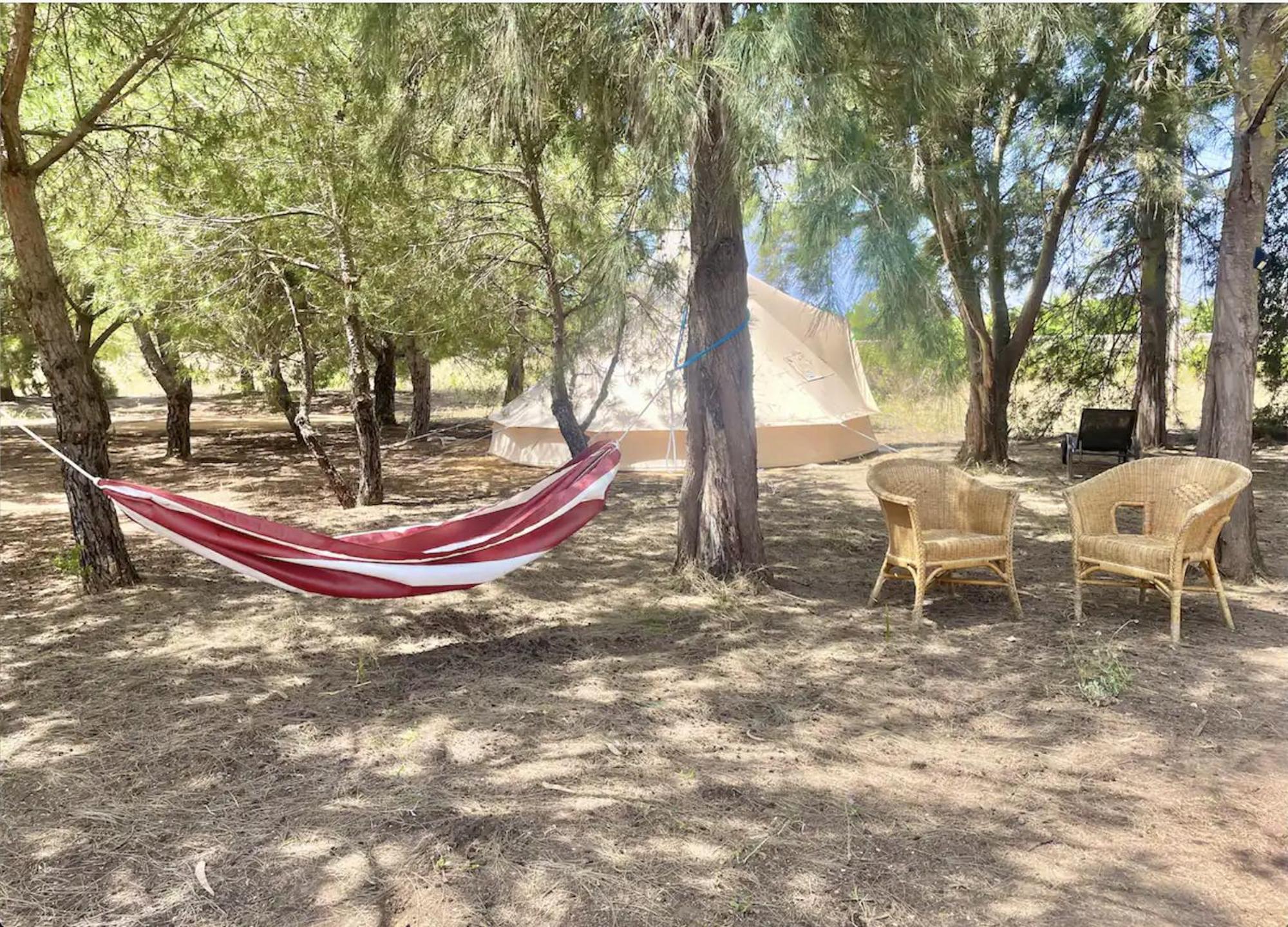Glamping On Organic Yoga Farm With Natural Swimming Pool Near Beach Moncarapacho Dış mekan fotoğraf