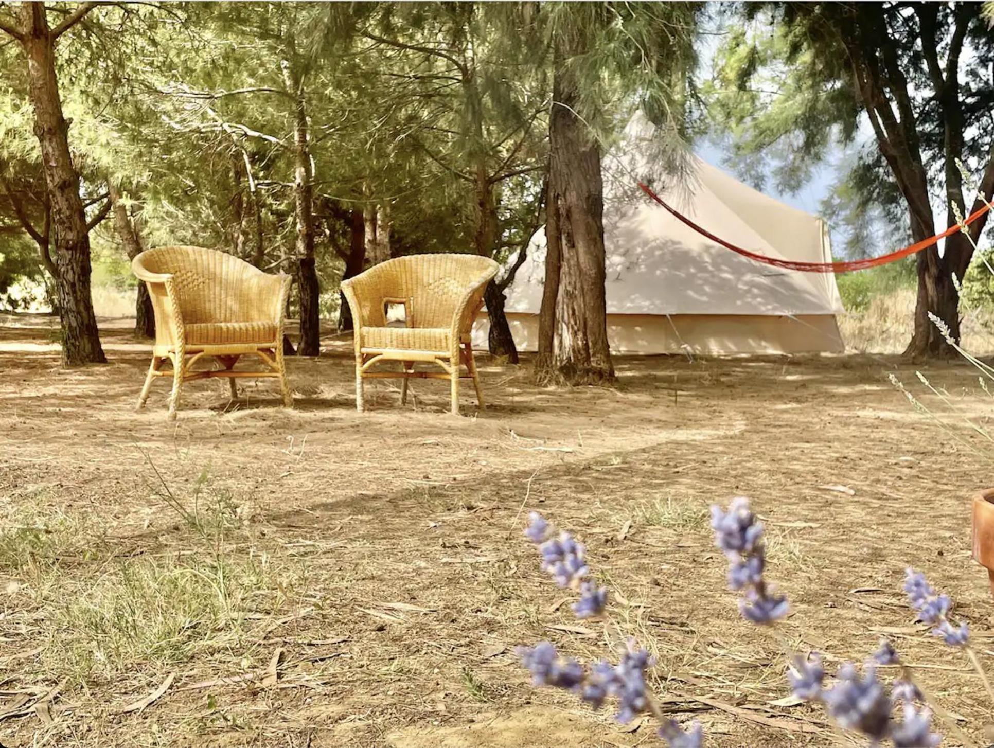 Glamping On Organic Yoga Farm With Natural Swimming Pool Near Beach Moncarapacho Dış mekan fotoğraf